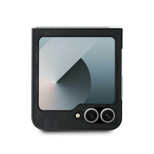 Etui Karl Lagerfeld KLHCZF6SAPKINPK Samsung Galaxy Z Flip6 Saffiano Monogram Ikonik Pin czarny/black - Galaxy Z Flip 6 - Karl Lagerfeld