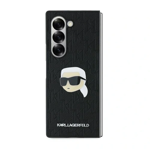 Etui Karl Lagerfeld KLHCZFD6PGKSKIHK Samsung Galaxy Z Fold6 Saffiano Monogram Head Pin czarny/black - Galaxy Z Fold 6 - Karl Lagerfeld