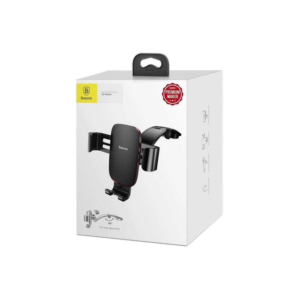 Wholesale Baseus Metal Age Gravity Car Mount Black - BSU866BLK - {ean13} - Hurt