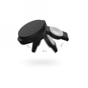 Hurtownia GSM - Bezdrátová nabíječka 2w1 Zens Travel Charger Pro 2 20W MagSafe černá - ZENS35 - {ean13} - Hurt