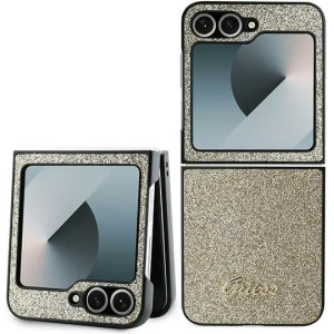 Hurtownia GSM - Guess Samsung Tasche GUHCZF6HGGSHD Galaxy Z Flip6 4G Glitter Script gold - GUE3439 - {ean13} - Hurt