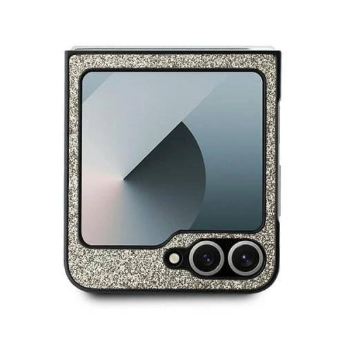 Etui Guess GUHCZF6HGGSHD Samsung Galaxy Z Flip6 4G Glitter Script złoty - Galaxy Z Flip 6 - Guess