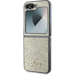 Hurtownia GSM - Etui Guess GUHCZF6HGGSHD Samsung Galaxy Z Flip6 4G Glitter Script arany - GUE3439 - {ean13} - Hurt