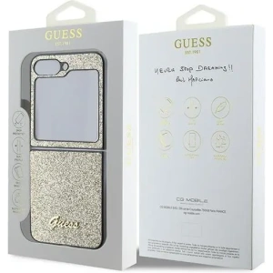 Hurtownia GSM - Etui Guess GUHCZF6HGGSHD Samsung Galaxy Z Flip6 4G Glitter Script arany - GUE3439 - {ean13} - Hurt