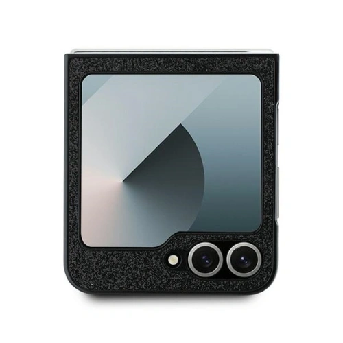 Etui Guess GUHCZF6HGGSHK Samsung Galaxy Z Flip6 4G Glitter Script czarny - Galaxy Z Flip 6 - Guess