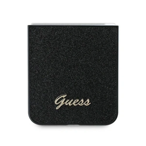 Etui Guess GUHCZF6HGGSHK Samsung Galaxy Z Flip6 4G Glitter Script czarny - Galaxy Z Flip 6 - Guess