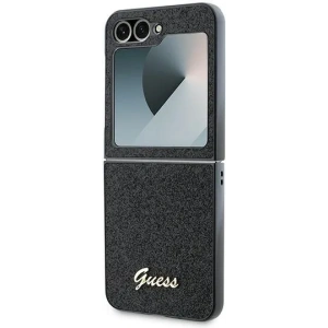 Hurtownia GSM - Etui Guess GUHCZF6HGGSHK Samsung Galaxy Z Flip6 4G Glitter Script fekete - GUE3440 - {ean13} - Hurt
