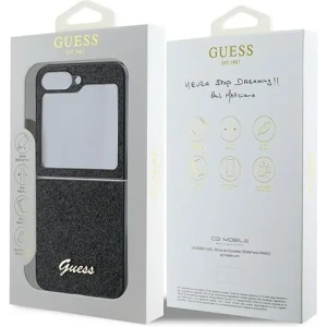 Hurtownia GSM - Etui Guess GUHCZF6HGGSHK Samsung Galaxy Z Flip6 4G Glitter Script fekete - GUE3440 - {ean13} - Hurt