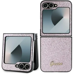 Hurtownia GSM - Guess Samsung Tasche GUHCZF6HGGSHP Galaxy Z Flip6 4G Glitter Script rosa - GUE3441 - {ean13} - Hurt