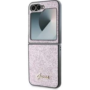 Hurtownia GSM - Etui Guess GUHCZF6HGGSHP Samsung Galaxy Z Flip6 4G Glitter Script rózsaszín - GUE3441 - {ean13} - Hurt