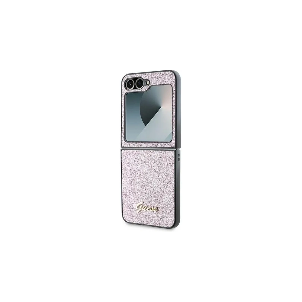 Hurtownia GSM - Guess Samsung Tasche GUHCZF6HGGSHP Galaxy Z Flip6 4G Glitter Script rosa - GUE3441 - {ean13} - Hurt