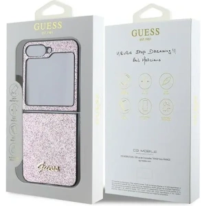 Hurtownia GSM - Etui Guess GUHCZF6HGGSHP Samsung Galaxy Z Flip6 4G Glitter Script rózsaszín - GUE3441 - {ean13} - Hurt