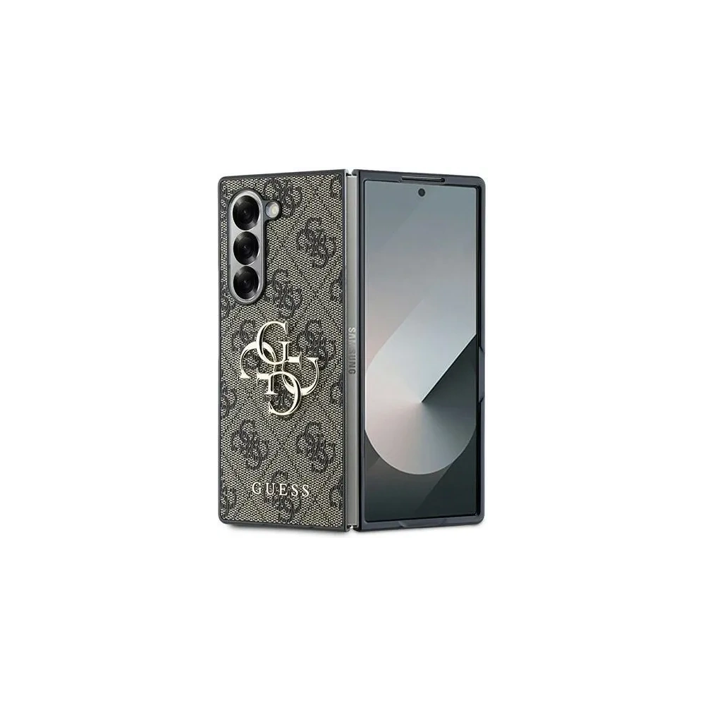 Hurtownia GSM - Etui Guess GUHCZFD64GMGBR Samsung Galaxy Z Fold6 Leather 4G Metal Logo brązowy - GUE3442 - {ean13} - Hurt