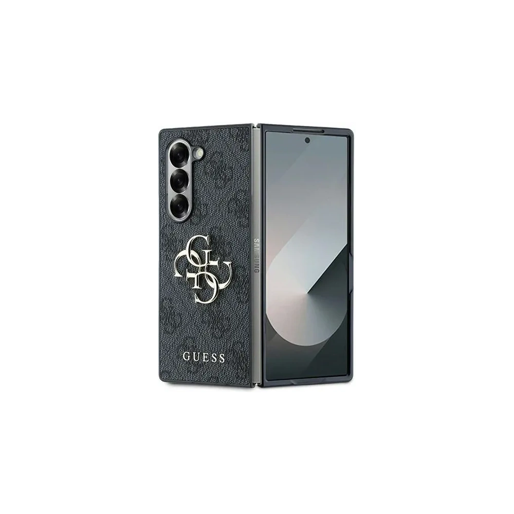 Hurtownia GSM - Guess Samsung Caz GUHCZFD64GMGGR Galaxy Z Fold6 piele 4G Metal Logo negru - GUE3443 - {ean13} - Hurt