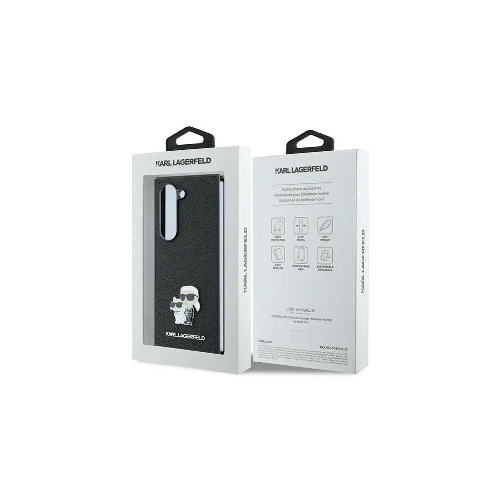 Hurtownia GSM - Etui Karl Lagerfeld KLHCZFD6SAPKCNPK Samsung Galaxy Z Fold6 Saffiano Metal Pin černý - KLD2134 - {ean13} - Hurt