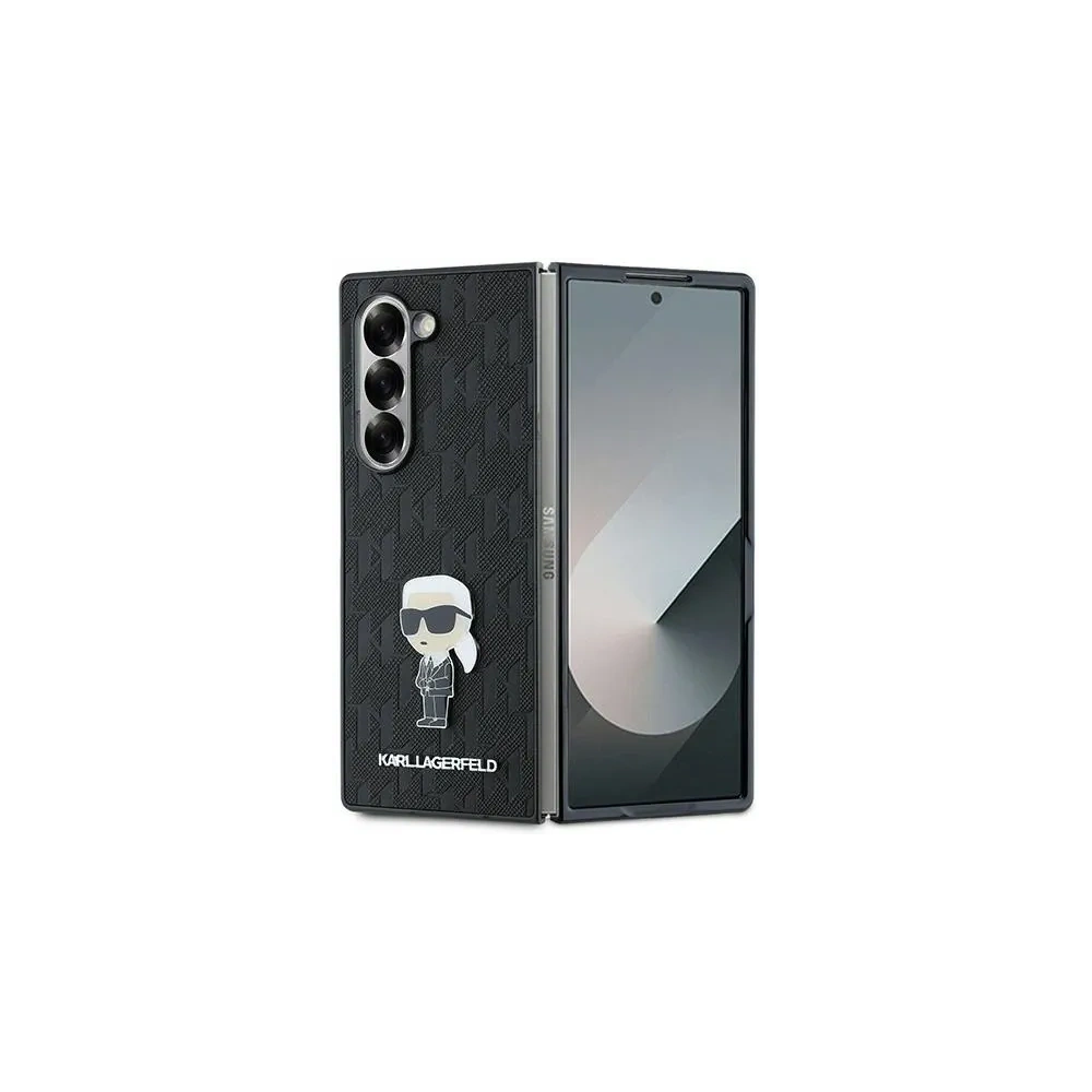 Hurtownia GSM - Etui Karl Lagerfeld KLHCZFD6SAPKINPKK Samsung Galaxy Z Fold6 Saffiano Ikonik Pin černý - KLD2135 - {ean13} - Hurt