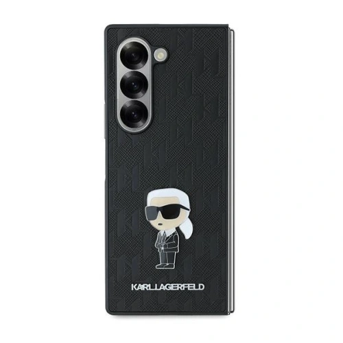 Etui Karl Lagerfeld KLHCZFD6SAPKINPKK Samsung Galaxy Z Fold6 Saffiano Ikonik Pin czarny - Galaxy Z Fold 6 - Karl Lagerfeld