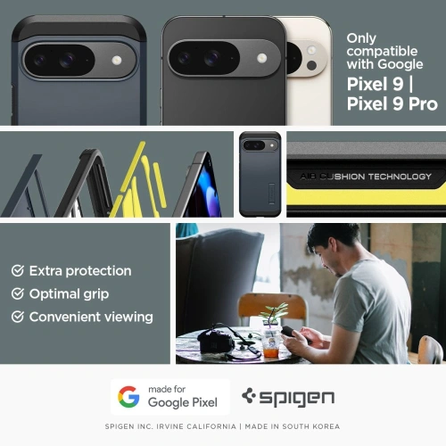 Etui Spigen Tough Armor Google Pixel 9 / 9 Pro Metal Slate - Pixel 9 Pro - Spigen