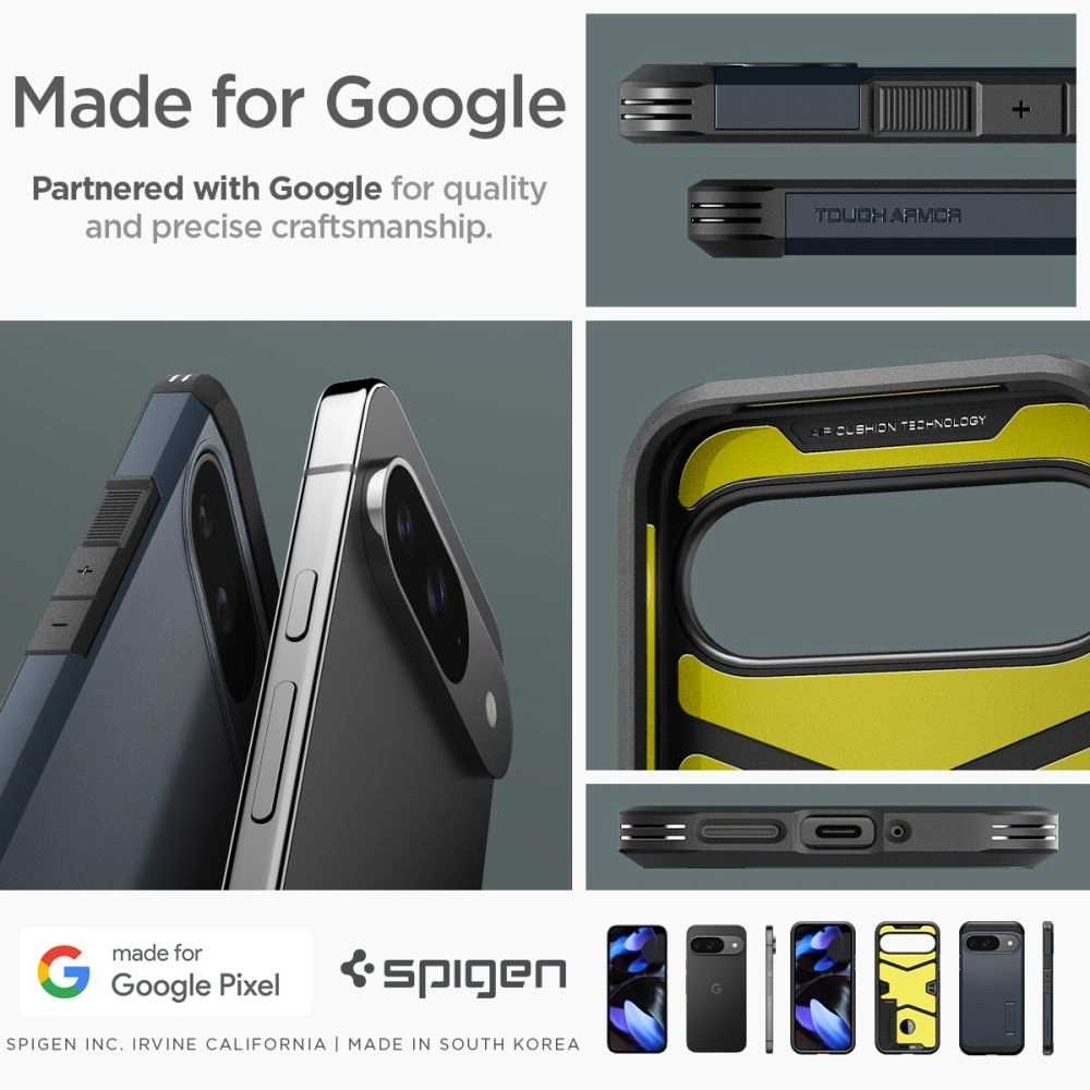 Wholesale Case Spigen Tough Armor Google Pixel 9 / 9 Pro Metal Slate - SPN3508 - {ean13} - Hurt