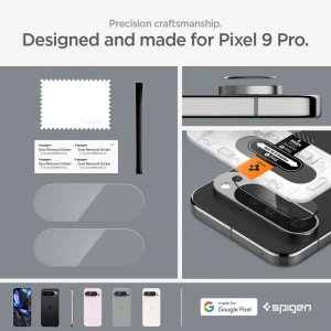Hurtownia GSM - Spigen Sticlă temperată pentru cameră Optik.tr ez Fit Camera Protector Google Pixel 9 Pro Crystal Clear [2 PACK] - SPN3509 - {ean13} - Hurt