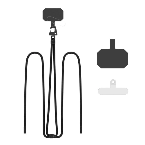 Smycz do telefonu Tech-Protect C5s Rope Crossbody Strap Black - Smycze - Tech-Protect