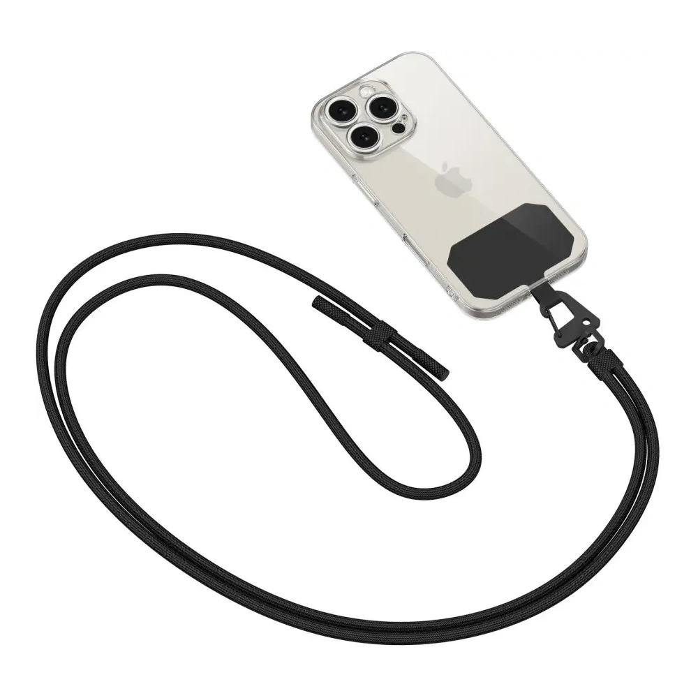 Hurtownia GSM - Smyčka na telefon Tech-Protect C5s Rope Crossbody Strap Black - THP3074 - {ean13} - Hurt