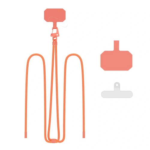 Smycz do telefonu Tech-Protect C5s Rope Crossbody Strap Neon Orange - Smycze - Tech-Protect