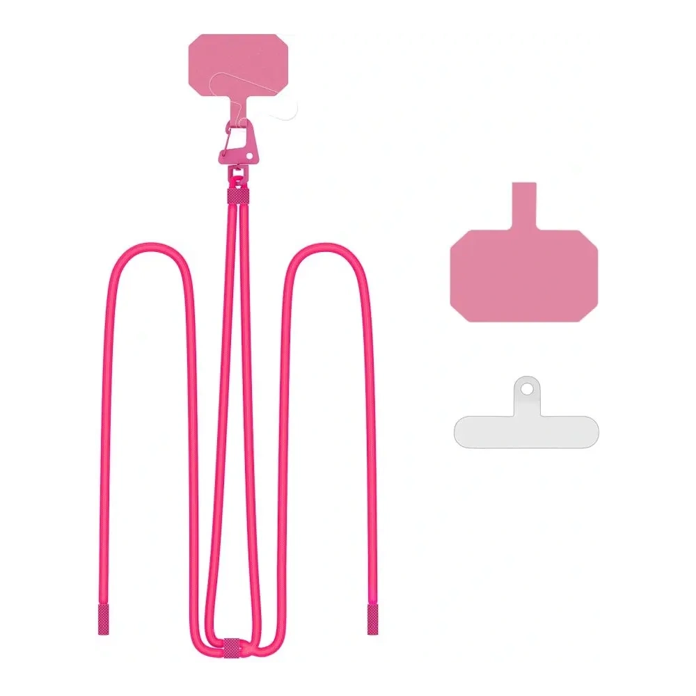Hurtownia GSM - Smyčka na telefon Tech-Protect C5s Rope Crossbody Strap Neon Pink - THP3035 - {ean13} - Hurt