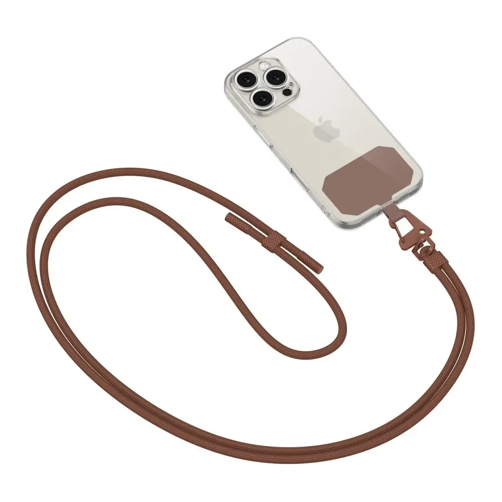 Hurtownia GSM - Smyč do telefonu Tech-Protect C5s Rope Crossbody Strap Chocolate Brown - THP3036 - {ean13} - Hurt