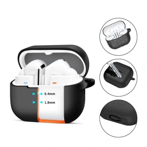 Hurtownia GSM - Etui Tech-Protect szilikon kampó Samsung Galaxy Buds 3 / 3 Pro fekete - THP3037 - {ean13} - Hurt
