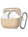 Etui Tech-Protect silikonový háček Samsung Galaxy Buds 3 / 3 Pro Cafe Latte