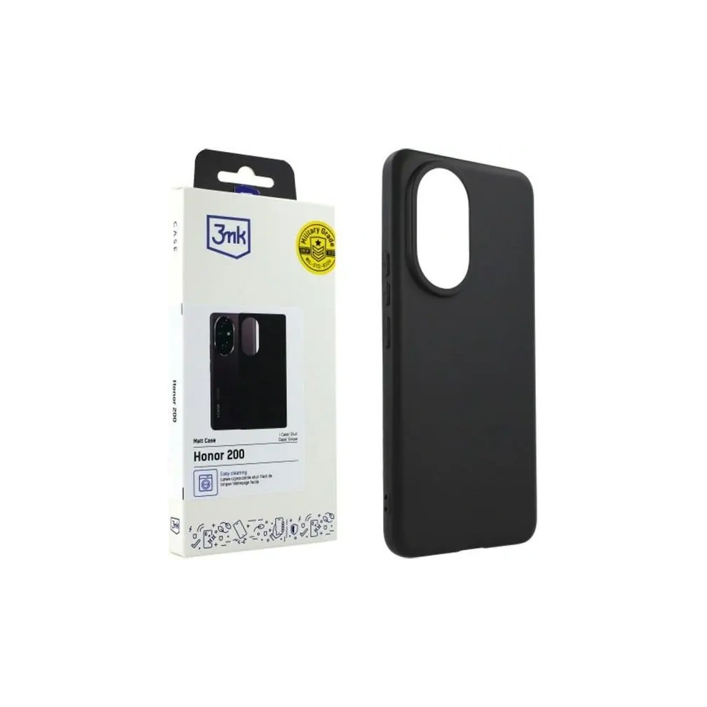 Hurtownia GSM - Etui 3MK Matt Case Honor 200 černé - 3MK6347 - {ean13} - Hurt