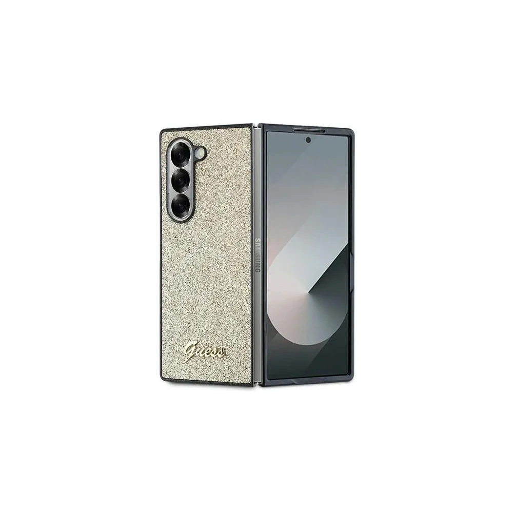 Hurtownia GSM - Guess Samsung Tasche GUHCZFD6HGGSHD Galaxy Z Fold6 4G Glitter Script gold - GUE3447 - {ean13} - Hurt