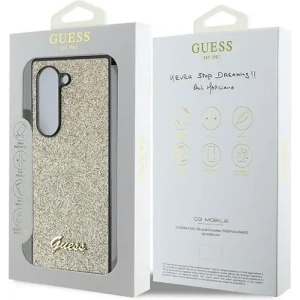 Hurtownia GSM - Guess Samsung Tasche GUHCZFD6HGGSHD Galaxy Z Fold6 4G Glitter Script gold - GUE3447 - {ean13} - Hurt