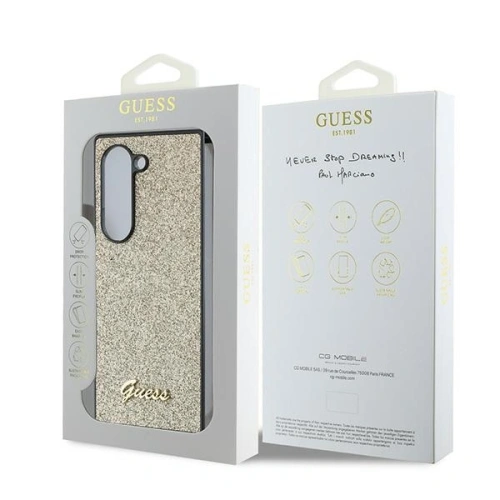 Etui Guess GUHCZFD6HGGSHD Samsung Galaxy Z Fold6 4G Glitter Script złoty - Galaxy Z Fold 6 - Guess