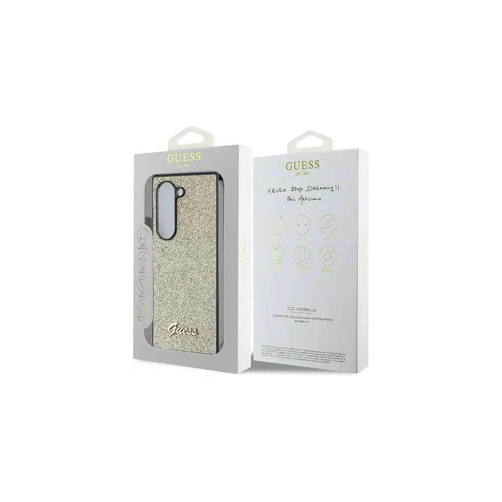 Hurtownia GSM - Guess Samsung Tasche GUHCZFD6HGGSHD Galaxy Z Fold6 4G Glitter Script gold - GUE3447 - {ean13} - Hurt