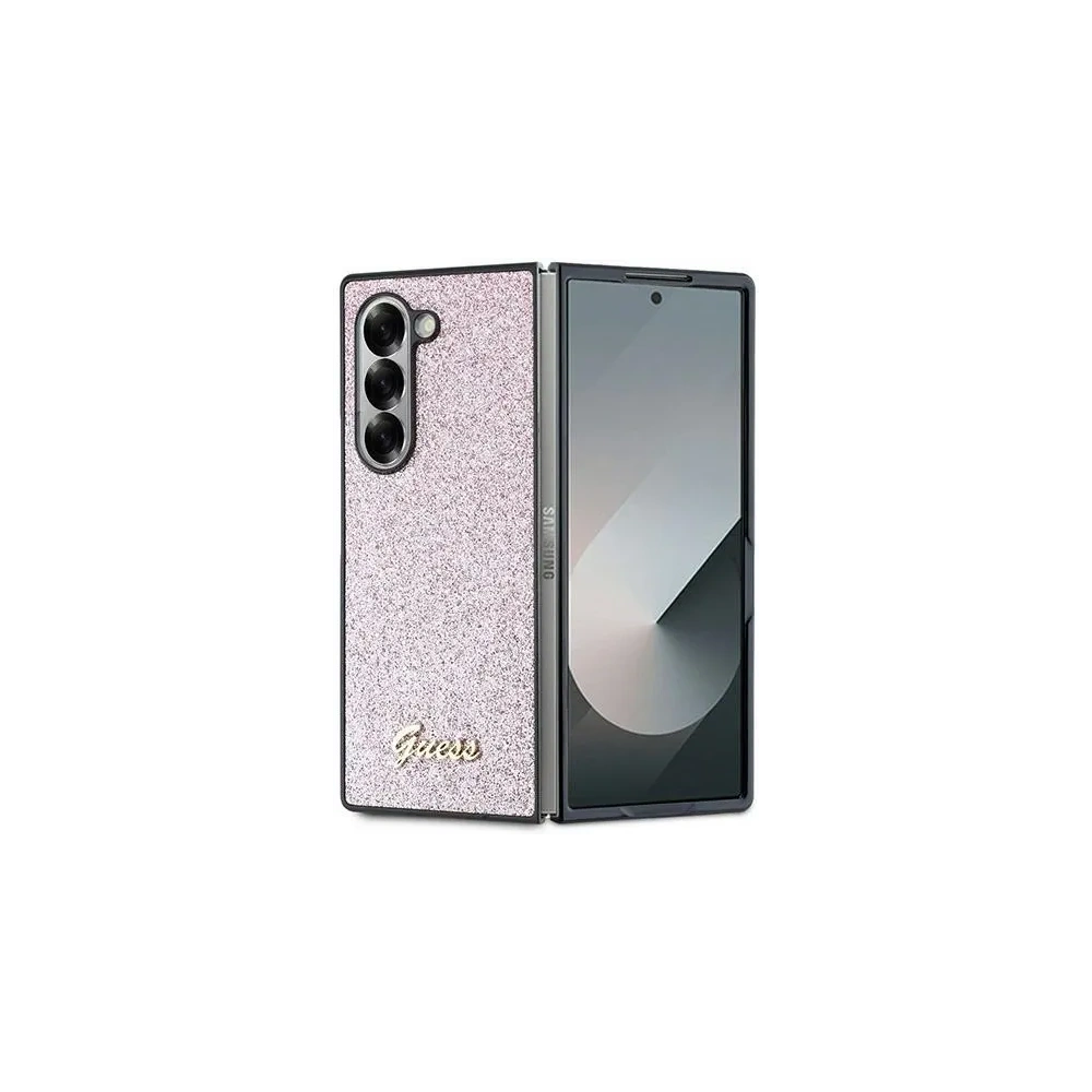 Hurtownia GSM - Etui Guess GUHCZFD6HGGSHP Samsung Galaxy Z Fold6 hardcase 4G Glitter Script różowy - GUE3449 - {ean13} - Hurt