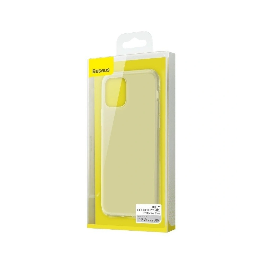 Wholesale Baseus Jelly Liquid Silica Gel Protective Case For iPhone 11 Pro 5.8inch Transparent White - BSU874WHT - {ean13} - Hurt