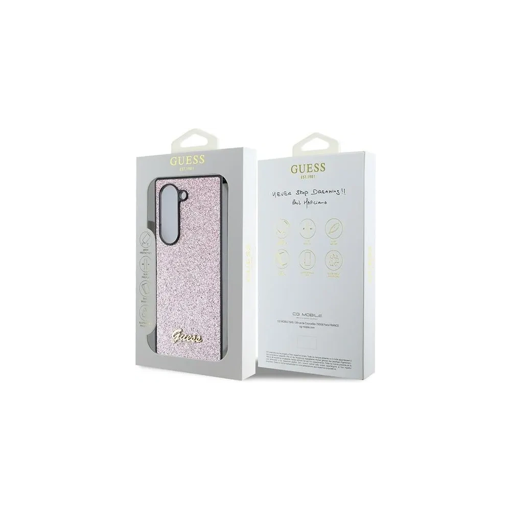 Hurtownia GSM - Etui Guess GUHCZFD6HGGSHP Samsung Galaxy Z Fold6 hardcase 4G Glitter Script różowy - GUE3449 - {ean13} - Hurt