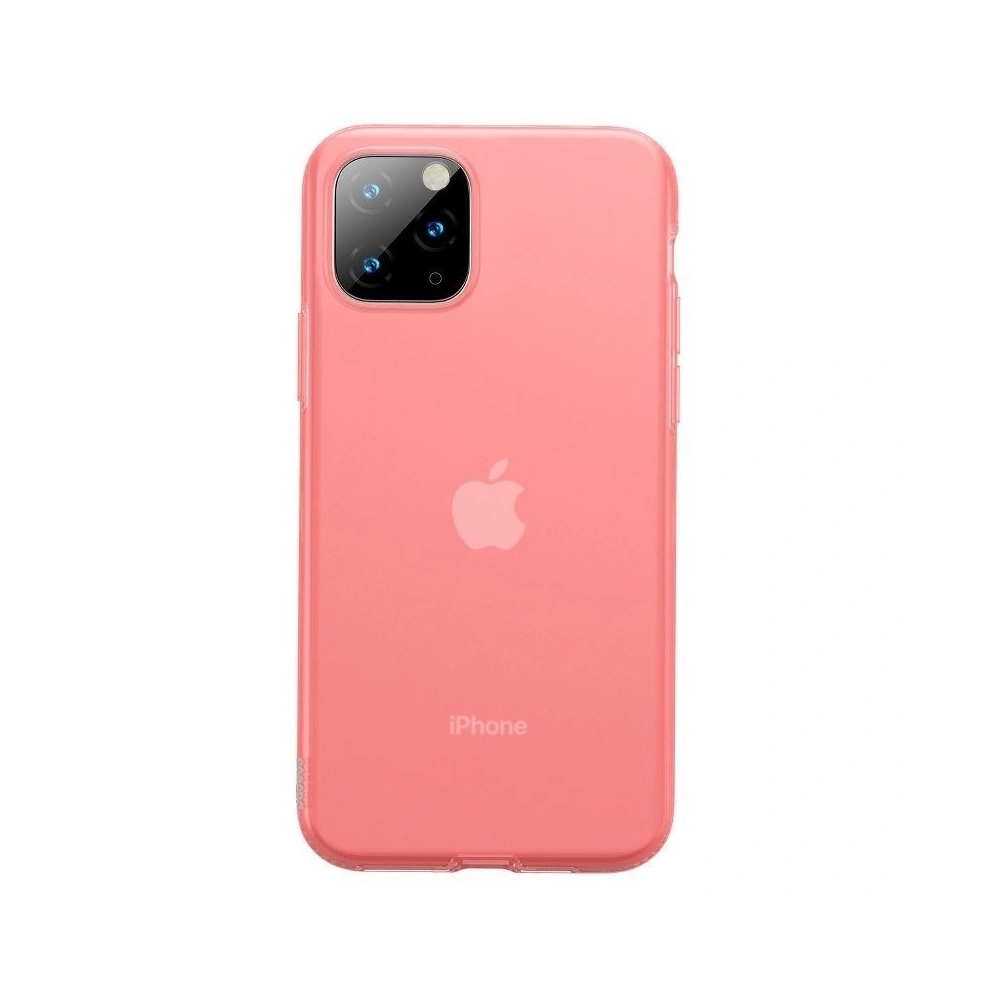 Wholesale Baseus Jelly Liquid Silica Gel Protective Case For iPhone 11 Pro 6.5inch Transparent Red - BSU876RED - {ean13} - Hurt