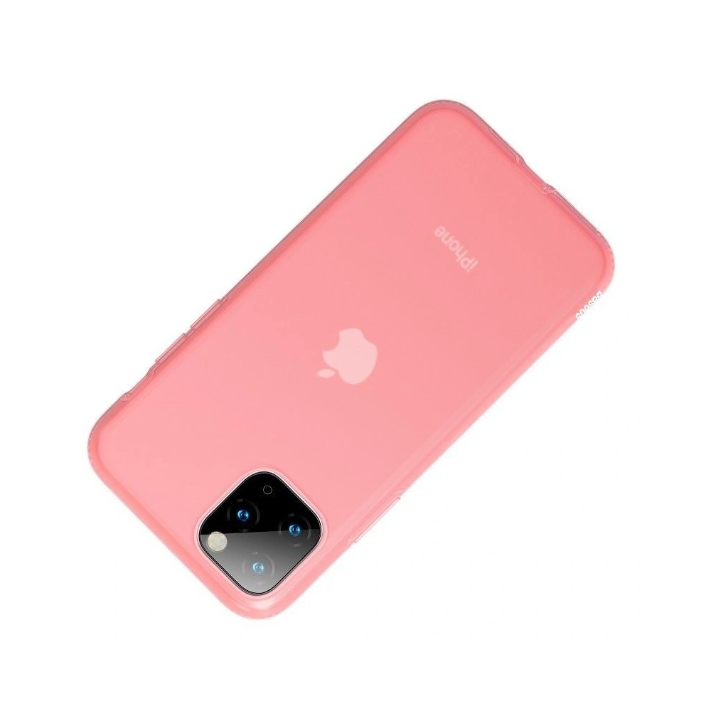 Wholesale Baseus Jelly Liquid Silica Gel Protective Case For iPhone 11 Pro 6.5inch Transparent Red - BSU876RED - {ean13} - Hurt