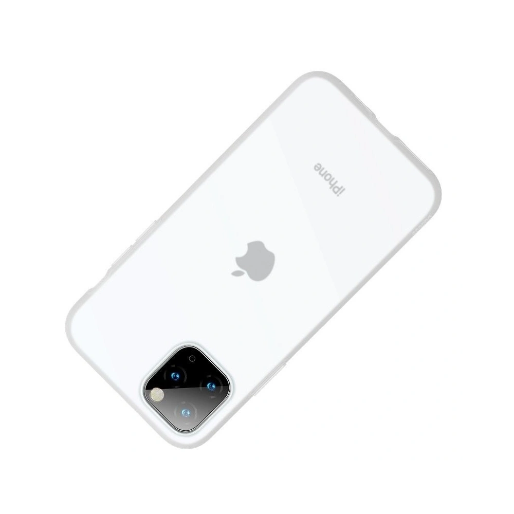 Wholesale Baseus Jelly Liquid Silica Gel Protective Case For iPhone 11 Pro 6.5inch Transparent White - BSU877WHT - {ean13} - Hurt