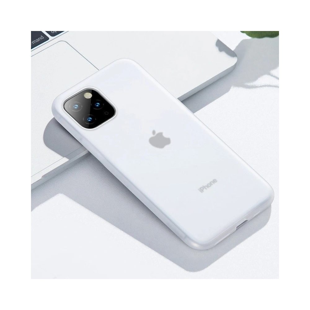 Hurtownia GSM - Silikonhülle Baseus Jelly Liquid Silica Gel Case für iPhone 11 Pro 6,5 (weiß) - BSU877WHT - {ean13} - Hurt