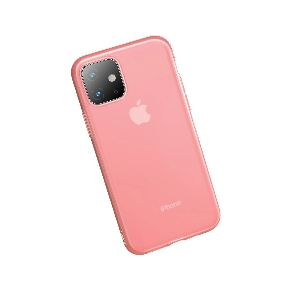 Wholesale Baseus Jelly Liquid Silica Gel Protective Case For iPhone 11 6.1inch Transparent Red - BSU879RED - {ean13} - Hurt