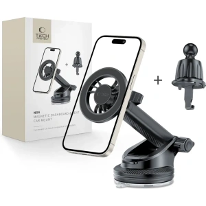 Wholesale Car mount for grille / windshield / cockpit Tech-Protect N56 Magnetic MagSafe Black - THP3048 - {ean13} - Hurt