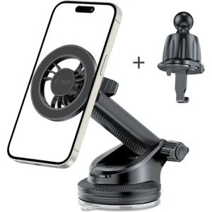 Wholesale Car mount for grille / windshield / cockpit Tech-Protect N56 Magnetic MagSafe Black - THP3048 - {ean13} - Hurt