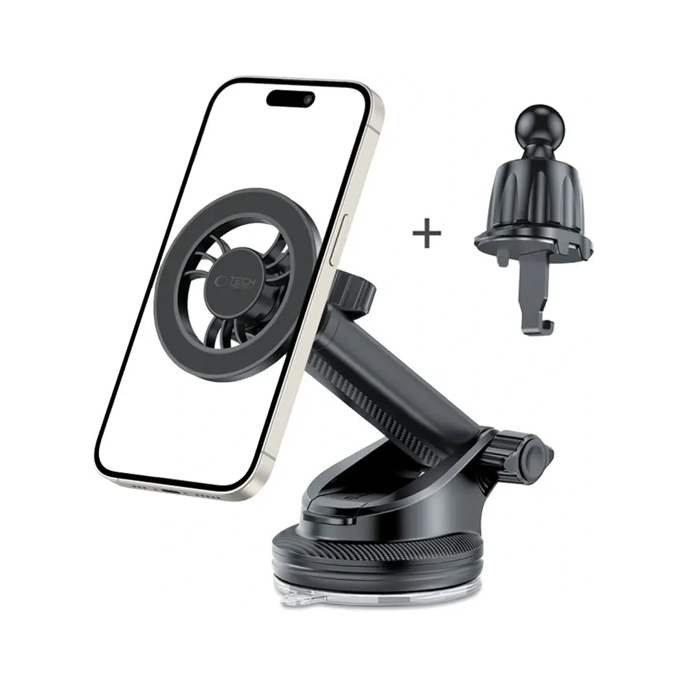 Wholesale Car mount for grille / windshield / cockpit Tech-Protect N56 Magnetic MagSafe Black - THP3048 - {ean13} - Hurt