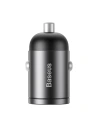 Hurtownia GSM - Mini ładowarka samochodowa Baseus Tiny Star, USB, QC 3.0, 30W (szara) - BSU883GRY - {ean13} - Hurt