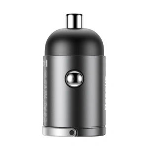 Hurtownia GSM - Mini ładowarka samochodowa Baseus Tiny Star, USB, QC 3.0, 30W (szara) - BSU883GRY - {ean13} - Hurt