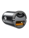 Hurtownia GSM - Mini ładowarka samochodowa Baseus Tiny Star, USB, QC 3.0, 30W (szara) - BSU883GRY - {ean13} - Hurt